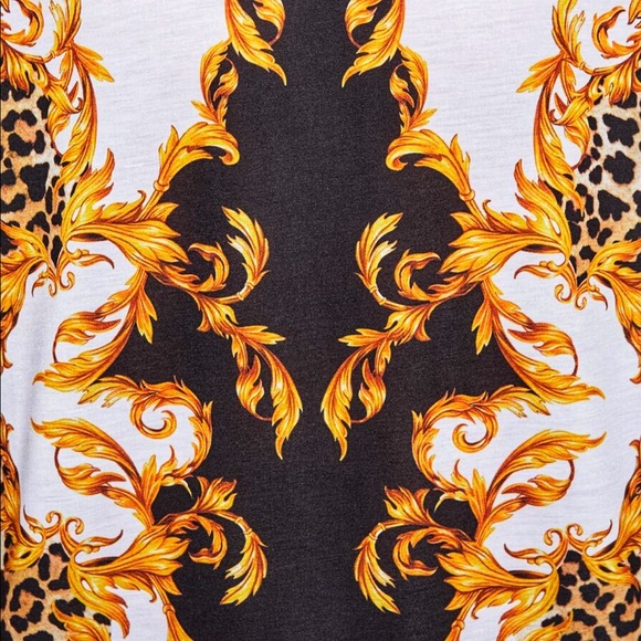 Zara 2019 Versace style baroque print T-shirt - Picture 5 of 6